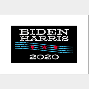 Joe Biden 2020 and Kamala Harris On One Ticket Distressed Version Posters and Art